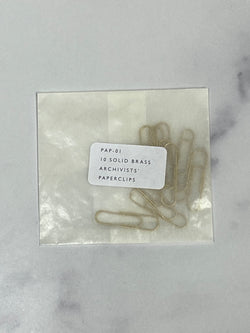 SOLID BRASS PAPER CLIPS
