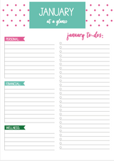 Weekly Planner: "Polka Dot Agenda"