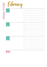 Weekly Planner: Gwendolyn Brooks: "So Here's the Plan"